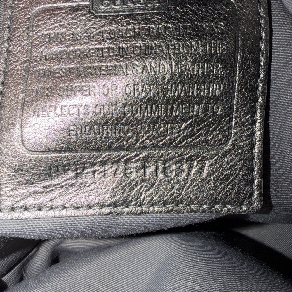 Coach Blue And Gray Circle Pattern Crossbody Bag - image 8